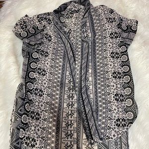 Black and White Kimono